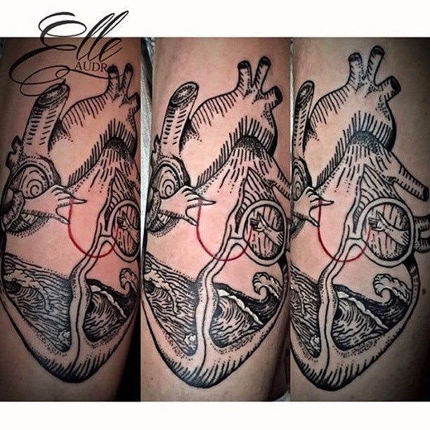 Anatomical Heart Deal for February ❤️ Check out @blackfiligreetattoo2 for details
