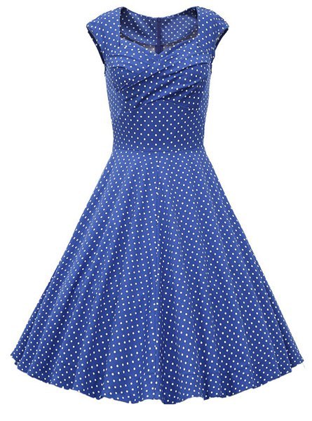 Vintage polka dot dress