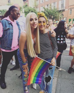 imetgaga:  June 24, 2018 - Lady Gaga and fan in New York City for Pride  