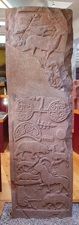 ‘The Drosten Stone’, an intricately carved Pictish Stone, St.Vigeans Museum, Angus, 26.5