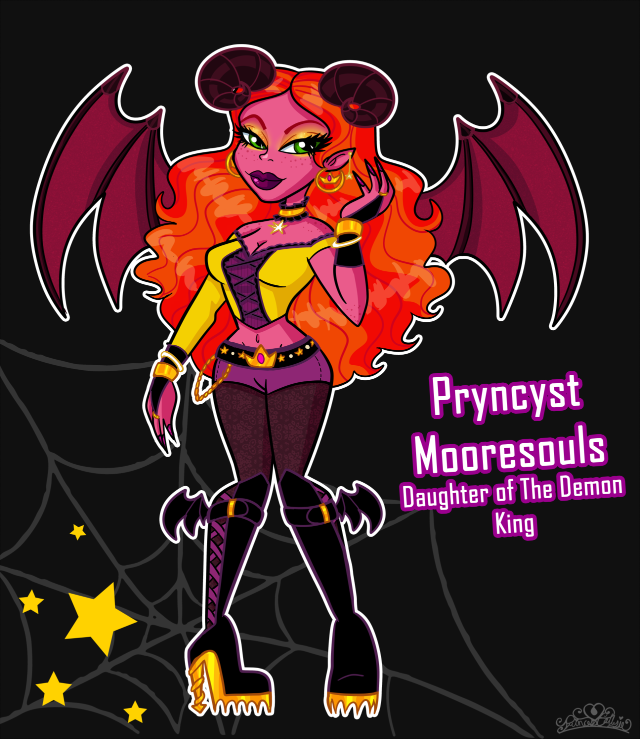 princesscallyie:  Decided to draw out Monster High Succubus Prinny from that ask