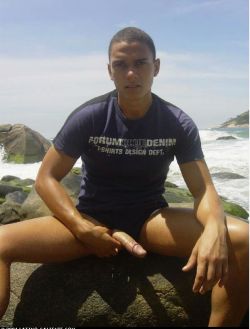 brazilianguysandboys:  young brazilian boy naked beach