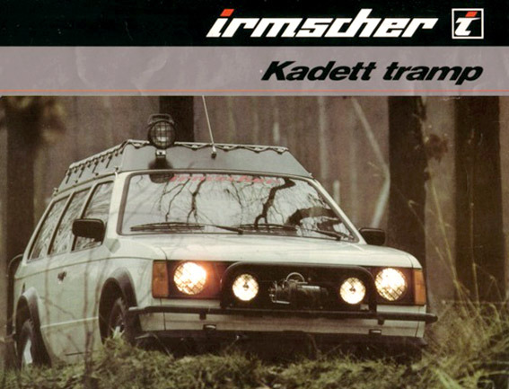 carsthatnevermadeit:  Irmscher Kadett Tramp, 1980. A jacked-up version of the 3-door