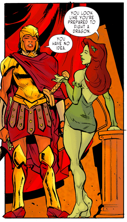 dailydccomics:  Ivy’s tree bark armor and