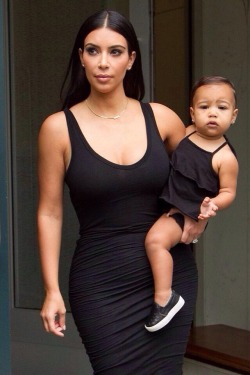 kk-kimye:  Kim & North out in NYC - August