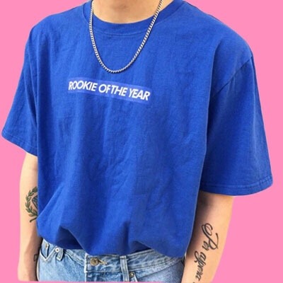 ROOKIE OF THE YEAR TEE IN BLUE www.newarrival.storenvy.com
