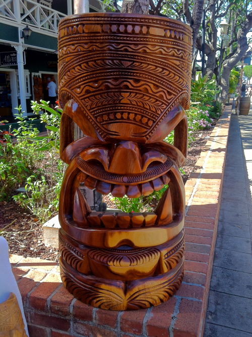 towering tiki…