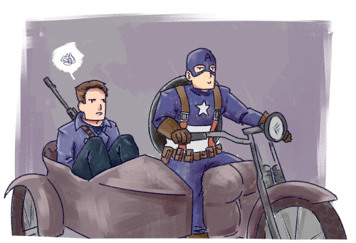 my-wayward-son-carry-on: bucky cramped up in a little side car “I’m not a side kick&rdqu