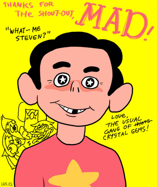 stevencrewniverse:We saw what you did, MAD!  Way to go out strong :) —Love, the CrewniverseSpy p