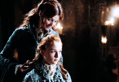 tyaene:  Sansa Stark Appreciation Week: Day 1 - Favorite quotes (1/3)  I am not your daughter, she thought. I am Sansa Stark, Lord Eddard’s daughter and Lady Catelyn’s, the blood of Winterfell. —A Feast for Crows, Sansa I  