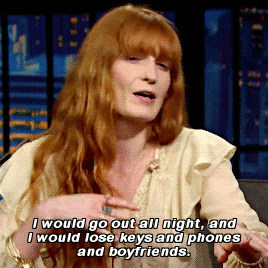 rosemondepike: Florence Welch on Late Night with Seth Meyers