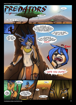 yiffmecomics:  dansuselessblog:  fkevlar:   My first comic, in full, Predators of Kilimanjaro.  Apologies if you feel you’ve seen this a dozen times, this’ll be the last. It’s been posted a few times before on Tumblr, but not by me. So here it is