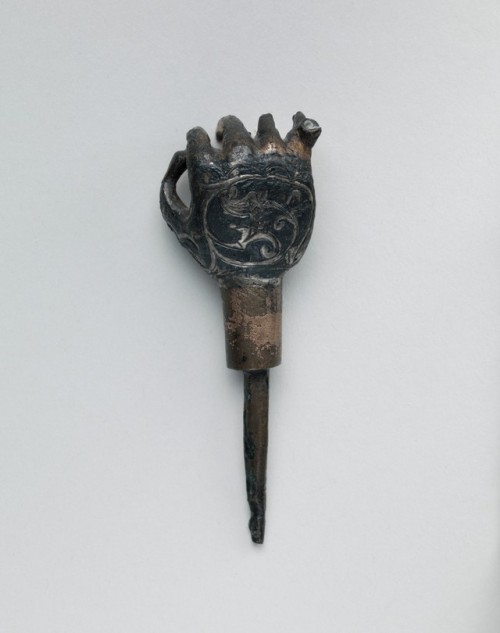 Hand with Niello Decoration, Islamic ArtMedium: Bronze, silver, niello; gilded, inlaidRogers Fund, 1