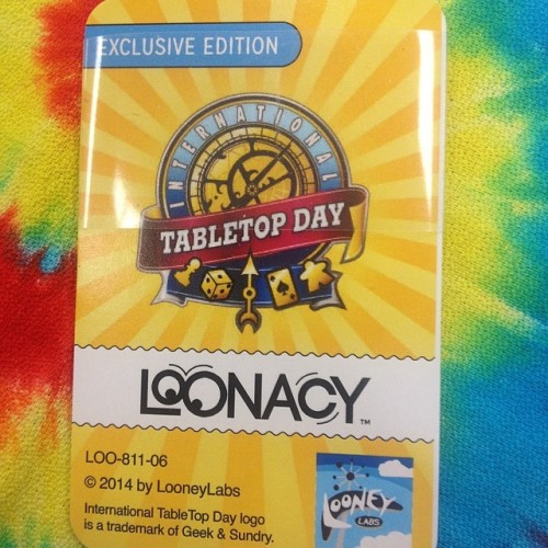 Looney Lounge table top day promo-cards. #promocard #collegepark #maryland #loonacyfluxx #loonacy #f