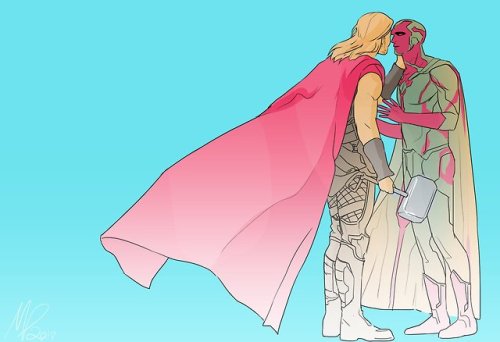 im a marvel account now (art dump, mostly thorbruce and thor and bruce)follow my twitter