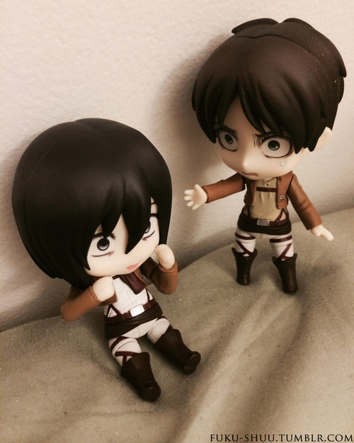 erens-jaeger-bombs:  fuku-shuu replied to your post:  I accidentally mailed mine to my parents’ address so heichou is probably waiting there and all angry about it XD;;;;  aww poor little guy!!  I bet Mikasa is waiting impatiently for him! lol    