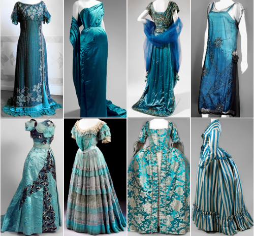 warpaintpeggy:some of my favorite vintage dresses        ↳  blue