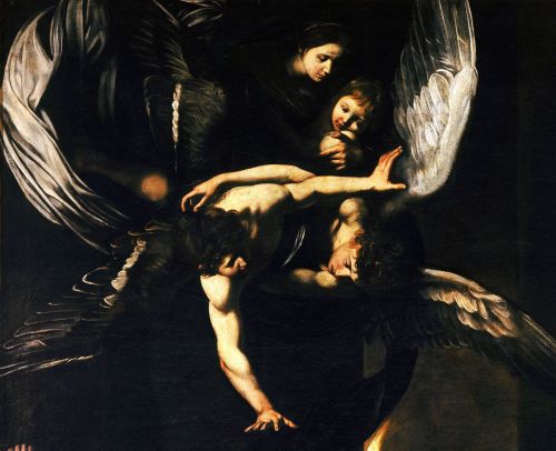 Caravaggio, Sette opere di misericordia, 1606-1607, oil on canvas.  