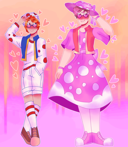 sugarglider9603:Here are Thomas and Talyn’s designs in the Mario au! Thomas is Toadette, and Talyn i