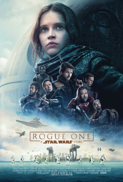 starwars:  New #RogueOne poster revealed by Director Gareth Edwards, as seen on The #StarWarsShow today. Plus, see the new trailer tomorrow morning! 