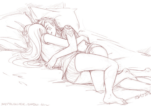 adirtyshipper:  Quicky sketch of some cutes.  loveloveloveloveloveloveloveloveloe I miss drawing Vi and cait ;_;