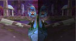 dargarok:  zillah975:  ellwindris:  I got an addon called NightIllusion from Curse that attempts to add more immersion to your game by slowly turning night in WoW to actual night. These two screenshots were taken at the same time, 9:40PM. Note the huge