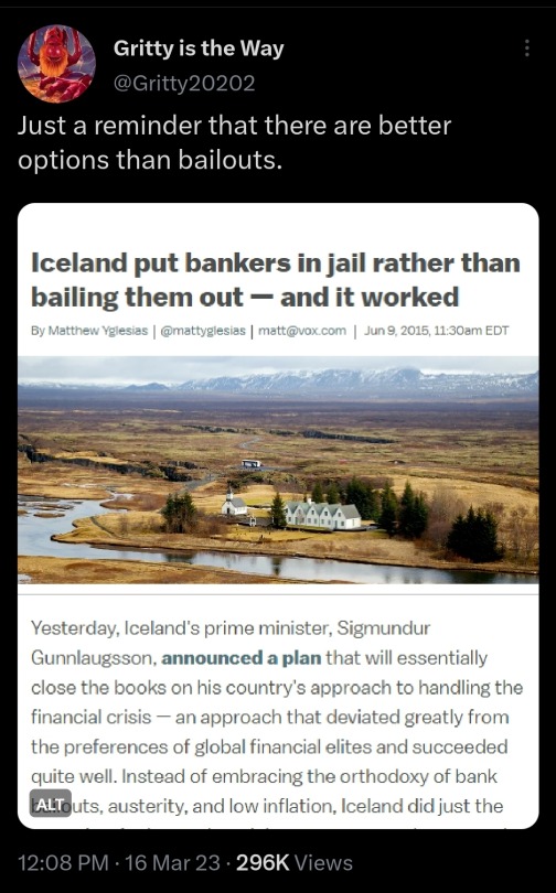 liberalsarecool:Until bankers go to prison, the bailouts will get bigger and bigger.