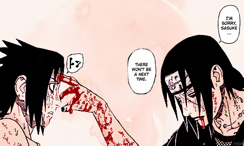 itechi:   itachi and sasuke asked by anon    You and I are flesh and blood I’m