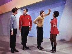 fearliath:  do-i-smell-watermelon:  the bend  and slap   I don’t even watch Star Trek but that is the most graceful bitchslap I have ever seen. 