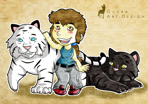 Faz Um Tempo Que No Posto Nada Aqui, Ento Tomem Mais Um Fanart Dos Personagens Da Maldio Do Tigre! Esse