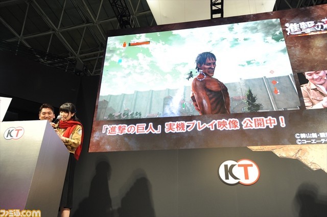 Kaji Yuuki (Eren) and Ishikawa Yui (Mikasa) appeared at Tokyo Game Show over the