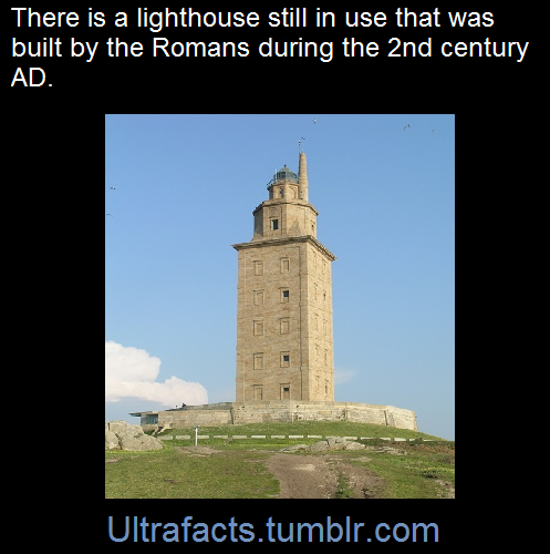 ultrafacts:  The Tower of Hercules is an ancient Roman lighthouse on a peninsula