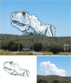 archiemcphee:  Pareidolia is the psychological phenomenon of perceiving significance (often an image or sound) in vague or random stimulus. One of the most common examples is seeing animals or faces in the clouds. For an ongoing project entitled Shaping