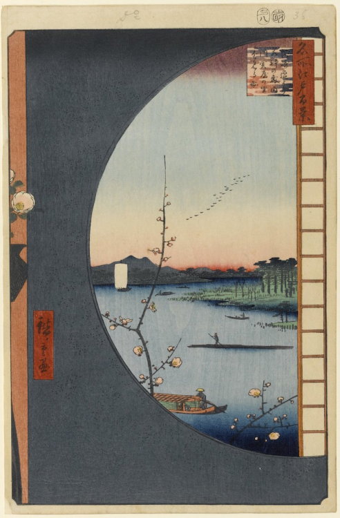 Utagawa Hiroshige (Ando) | 1797-1858Signature extreme close-up woodblock prints by one of the most i