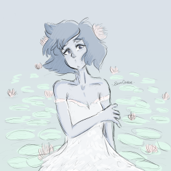 seafleece: a more pastel(?) redraw of water nymph lapis i like to think i’ve improved a bit 