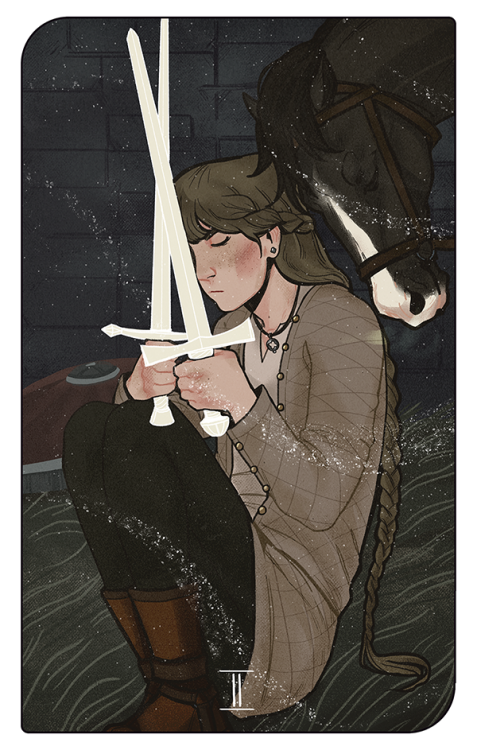 my new project “Forgotten legends tarot”.TWO OF SWORDS…and more things in my instagram! 