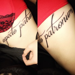 tattoos-org:  Harry Potter “Expecto Patronum” Tattoo