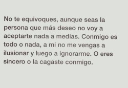 Sólo sabes que la quieres,cuando la dejas ir.👊