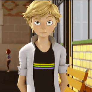 Miraculous Ladybug Adrien Chat Noir Scratching The Back Of His Head
