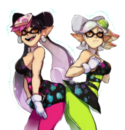 maiz-ken:Squid sisters collab w/ kollerss!https://www.patreon.com/Maizken &lt;3 &lt;3 &lt;3