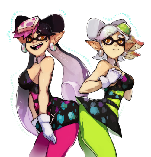 maiz-ken:Squid sisters collab w/ kollerss!https://www.patreon.com/Maizken <3 <3 <3