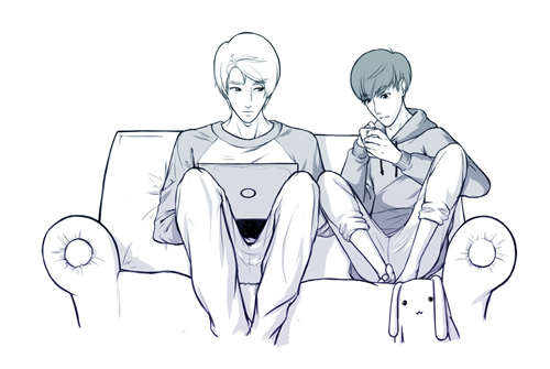  He and He (KriSuho) by LittleSuhoLittleSix   kris: can you please…behave?suho: