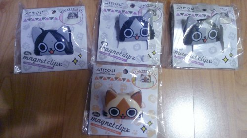 Airou &amp; Melaleu Magnet Clips! My only regret is that I wasn&rsquo;t allowed to get more than one