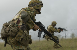 militaryarmament:  Recruits from the Special Forces Direct Recruiting Scheme conducting a live fire Fighting On Fortified Objective (FOFO) bunker assault as part of their training for entry into Special Operations Command. 2nd December, 2004. 