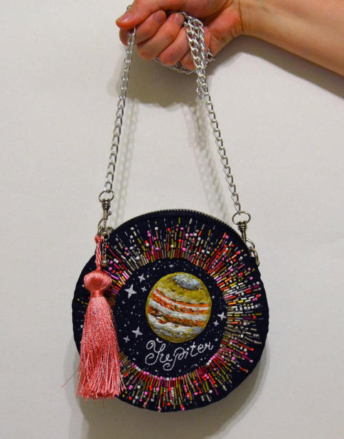 XXX sosuperawesome:  Embroidered Universe Purses, photo