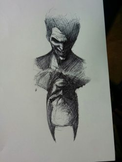 daily-superheroes:  ballpointpen joker/batman