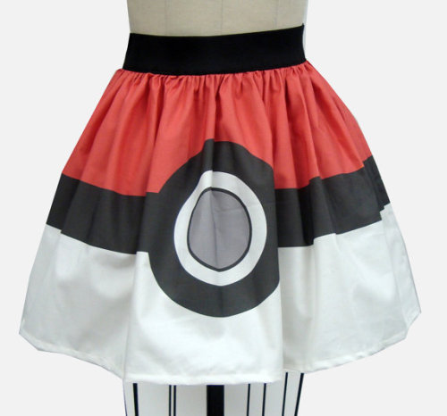 geek-studio:  Pokeball Full Skirt by GoFollowRabbits adult photos