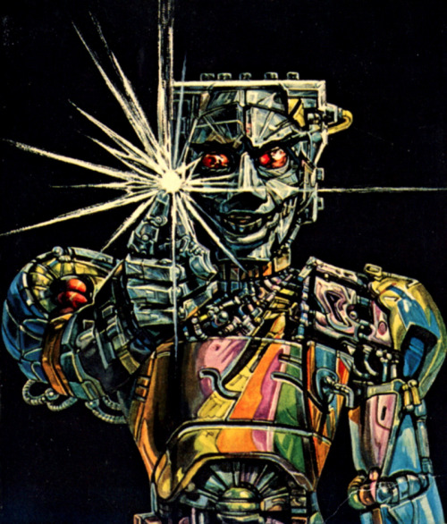 sciencefictiongallery:Josh Kirby - The Wicked Cyborg, 1978.