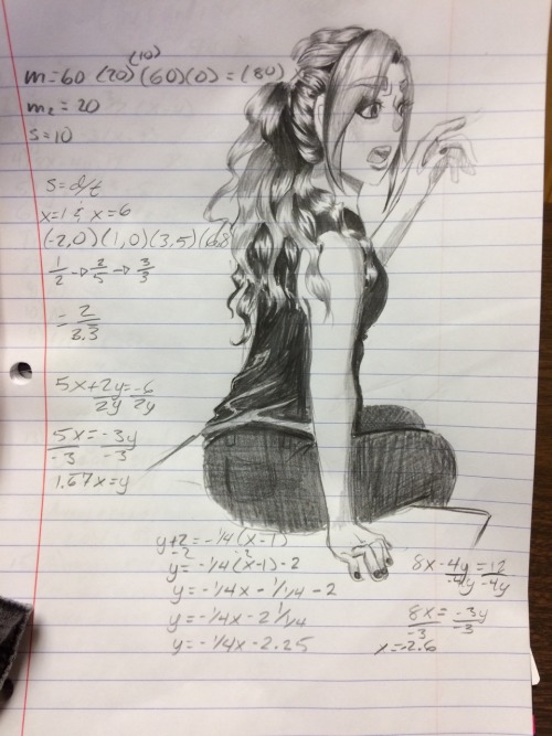 Porn I doodled instead of doing math :B photos