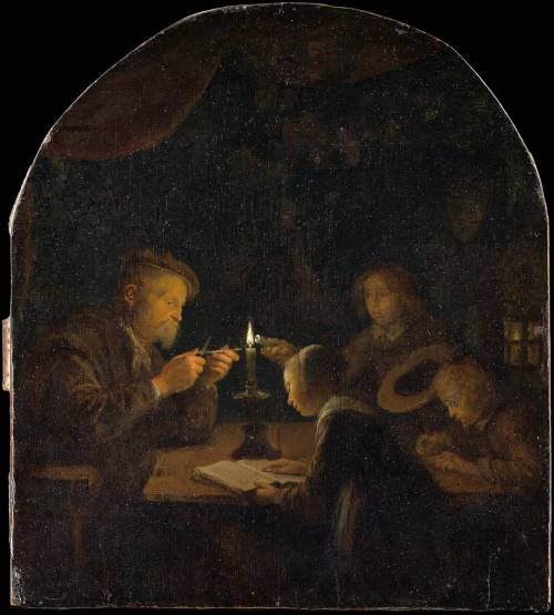 An Evening School,  Gerrit Dou (Dutch, Leiden 1613–1675)